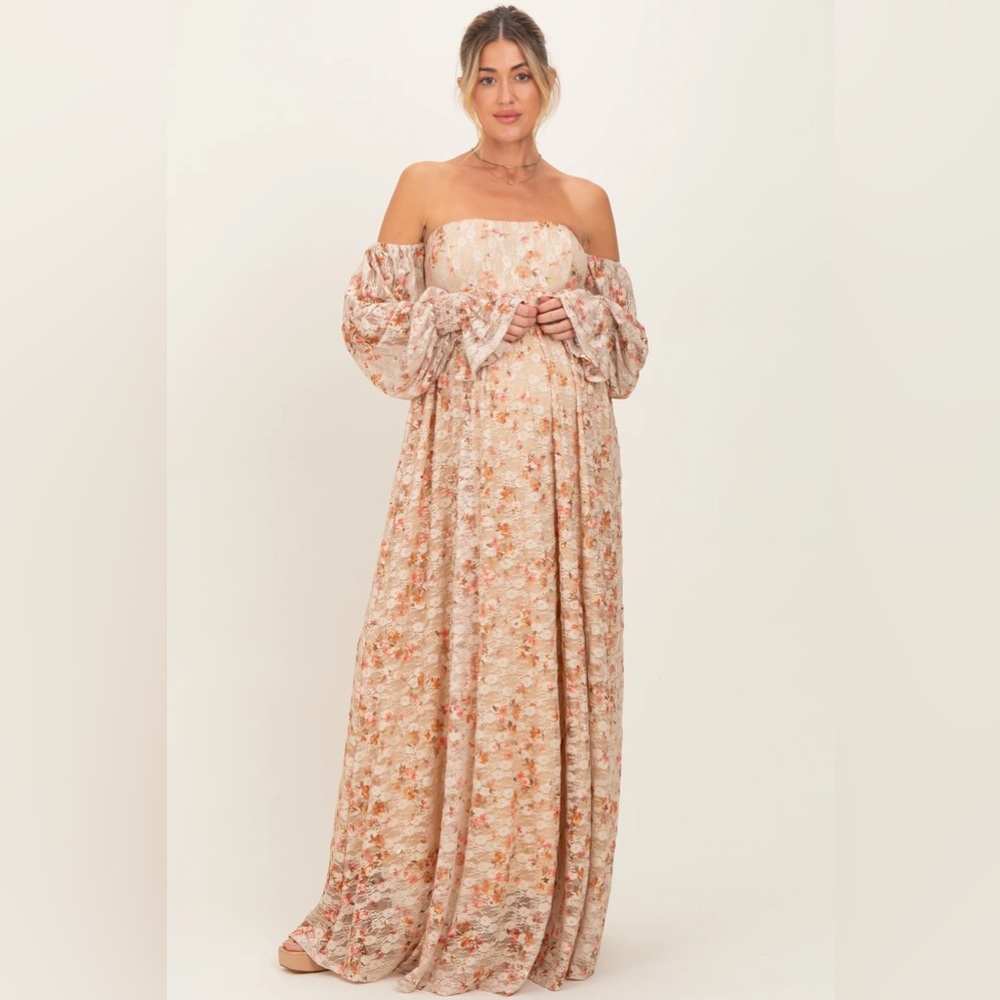 Floral Off-Shoulder Maxi Dress *Make an Offer*